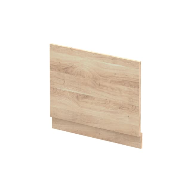 Balterley 750mm Straight Bath End Panel & Plinth - Bleached Oak in Brown Brown Unisex