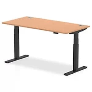 Dynamic Ergonomic Desk Impulse HASCP168BOAK Rectangular MFC 1400 mm x 800 mm x 730 mm Grey Oak