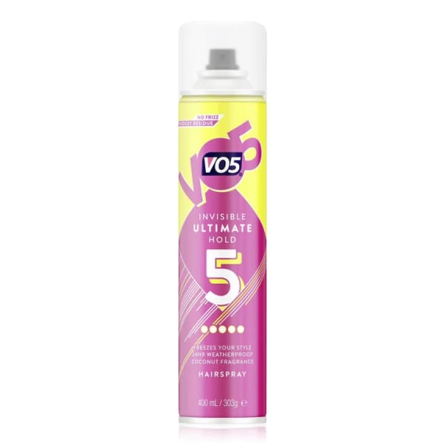 VO5 Invisible Ultimate Hold Hairspray 400ml - 5