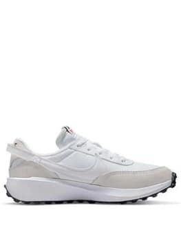 Nike Waffle Debut - White/White/White, Size 3, Women