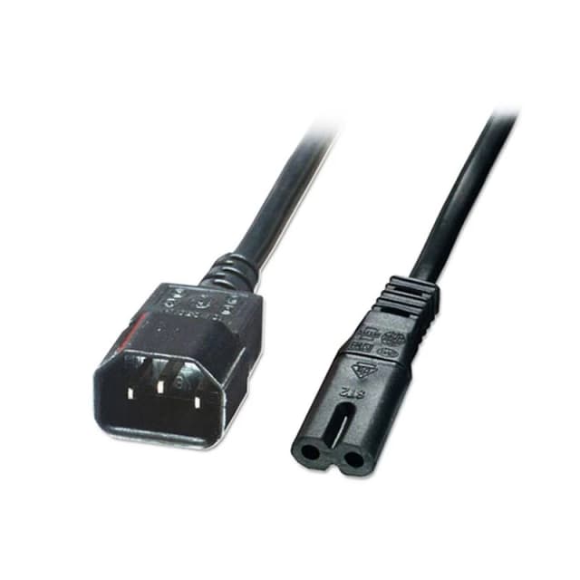 FDL 2M IEC C14 PLUG TO C7 (FIG.8) SOCKET ADAPTOR CABLE