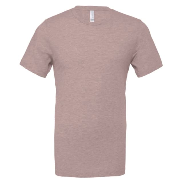 Bella + Canvas Mens Heather Cvc Short Sleeve T-Shirt in Pink Size: XS Pink Male XS