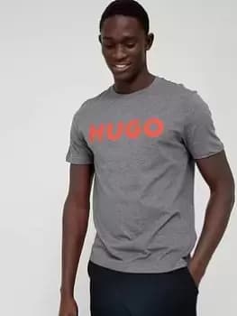 Hugo Dulivio Logo Dark Grey T-Shirt