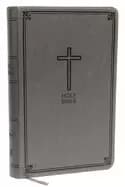 nkjv deluxe gift bible leathersoft gray red letter comfort print holy bible