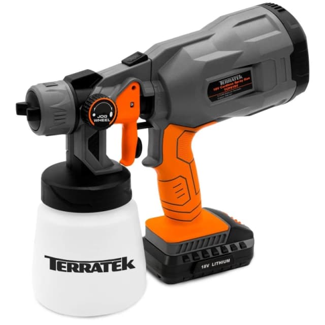 TERRATEK 18V Max Cordless Electric Spray Gun Fence Sprayer - Terratek TCPS18V