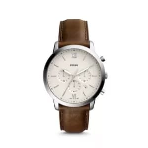 Fossil Mens Neutra Chronograph Luggage Leather Watch - Brown