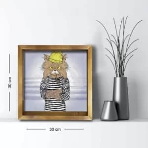 3030AHS-007 Multicolor Decorative Framed MDF Painting