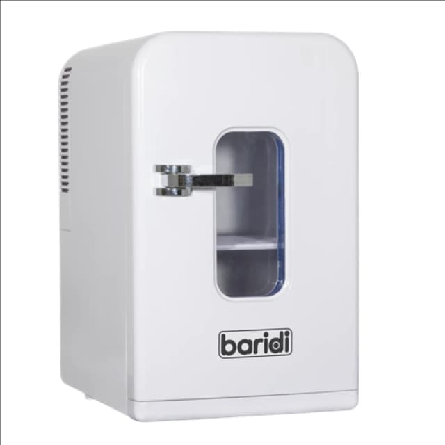 Baridi 15L Mini Fridge Cooler & Warmer, 12V/230V, Perfect for Car, Bedroom, Camping, Makeup, White DH94