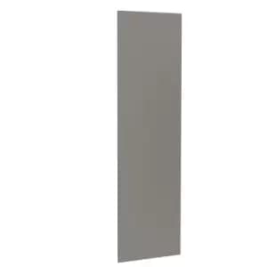 KitchenKIT J-Pull Handleless 65cm Wall End Panel - Gloss Dust Grey