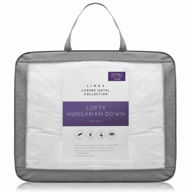Hotel Collection Hungarian Goose Down 13.5 Tog Duvet - White White Single
