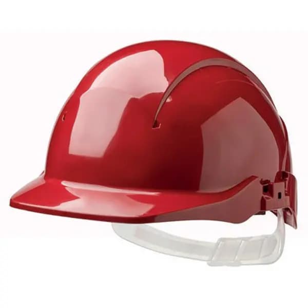 Concept Centurion Concept Core Full Peak Slip Ratchet Vented Safety Helmet Red CNS09CRF