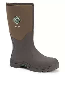 Muck Boots Wetland Mid Wellington Boots - Brown , Brown, Size 5, Women