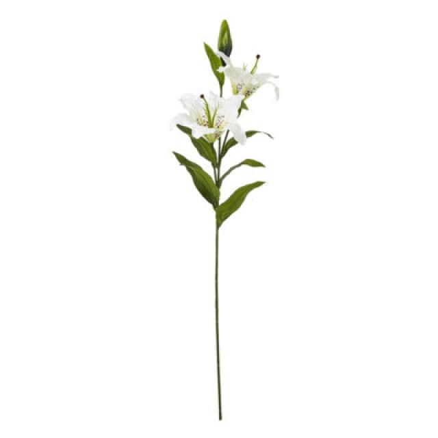 Hill Interiors Madonna Lily Artificial Flower Spray White (One Size)