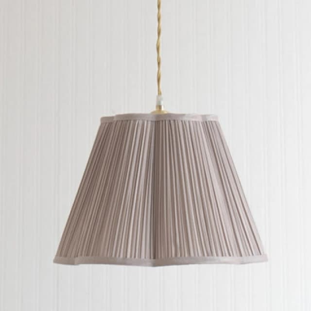 ValueLights ValueLights Loralei Light Grey Pleated Faux Silk Easy Fit Lamp Shade with LED Bulb Size: Large Light Grey Large Unisex 5059406065651