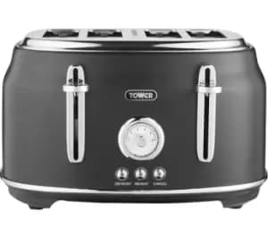 Tower Renaissance T20065BLK 4 Slice Toaster