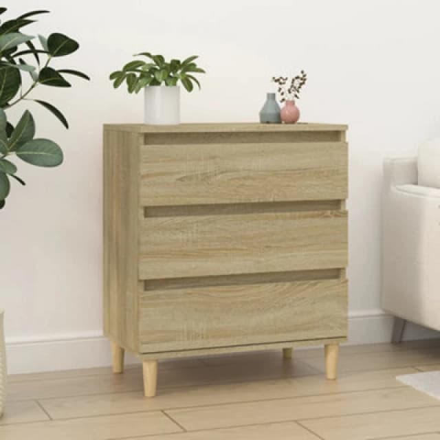 Vidaxl Sideboard Sonoma Oak 60X35X70 Cm Engineered Wood, Brown 823043