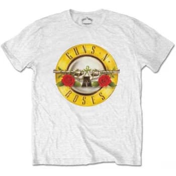 Guns N' Roses - Classic Logo Mens Large T-Shirt - White