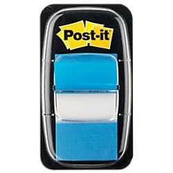 Post it Index Medium Tabs Blue