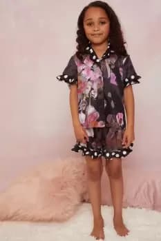Floral Spot Print Pyjama Short Set