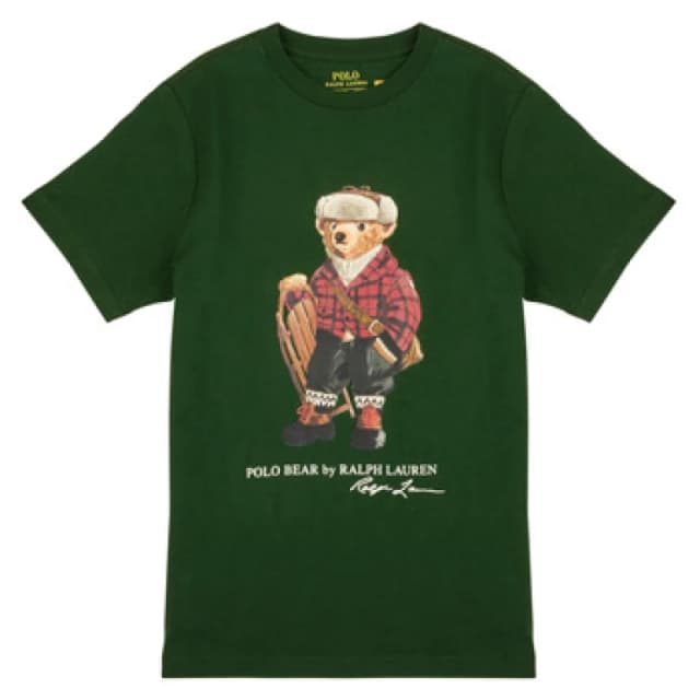Polo Ralph Lauren Polo Bear T-Shirt with Short Sleeves Green Baby 8Y;10/12Y;14/16Y