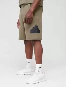 adidas Sportswear Badge of Sport Shorts - Green, Size XS, Men