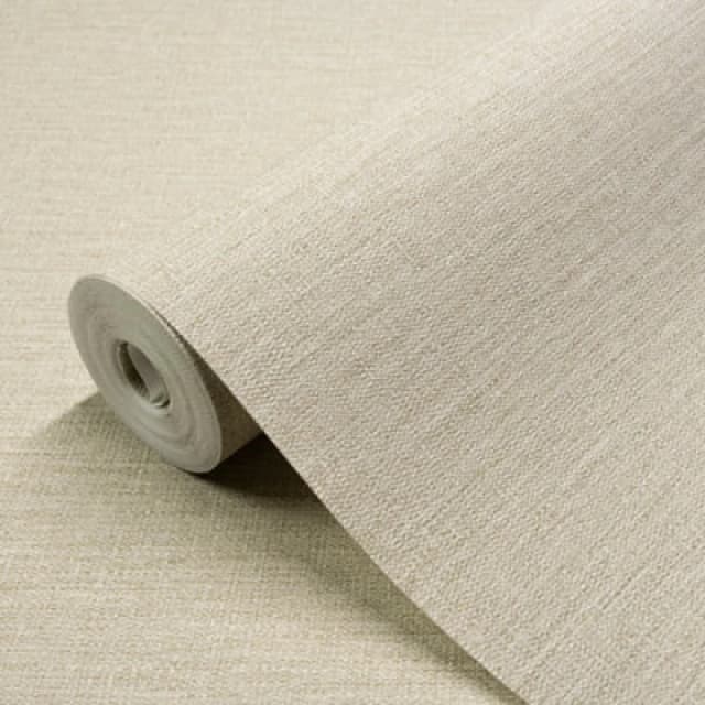 Grandeco Telma Taupe Hessian Fabric Effect Embossed Wallpaper