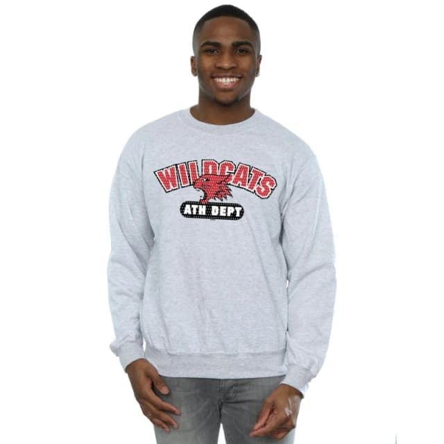 Disney Men High School Musical The Musical Wildcats Athletic Sweatshirt in Grey Size: Small Grey S Male 5059400924008