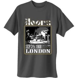 The Doors - Roundhouse London Mens Small T-Shirt - Charcoal Grey
