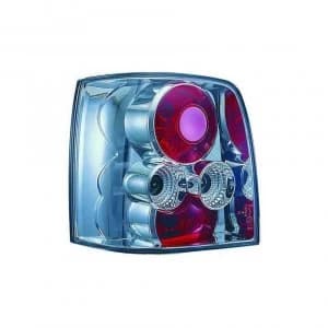 Back Rear Tail Lights Pair Set Clear Chrome For VW Passat B5 estate 96-00
