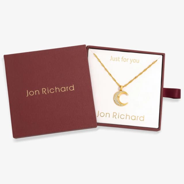 Jon Richard 18K Gold Plated Celestial Pendant - Gift Box Gold female One Size