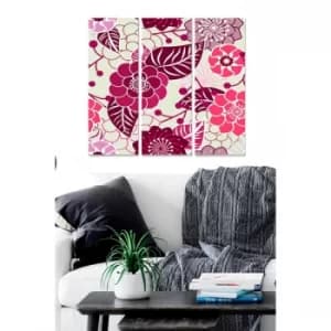 MDF5194869 Multicolor Decorative MDF Painting (3 Pieces)