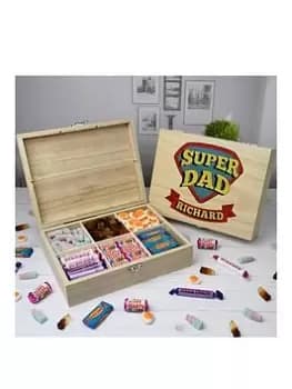 Super Dad - 6 Compartment Wooden Sweet Box