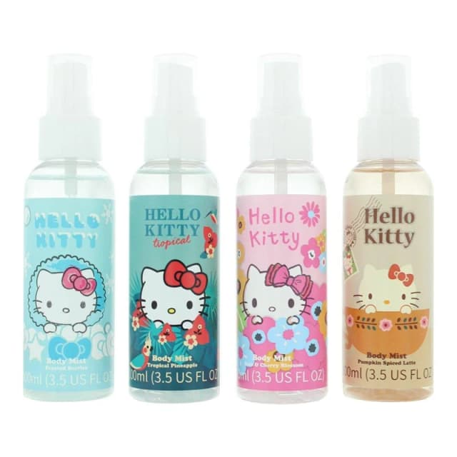 Hello Kitty 4 x 100ml Body Mist Bundle None female 100ml