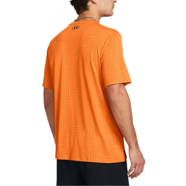 Under Armour Tech Vent Geotessa Short Sleeve T-Shirt - Orange Orange XS