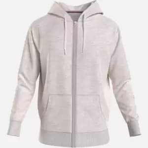 Tommy Hilfiger Mens Full Zip Hoodie - Heathered Oat - L