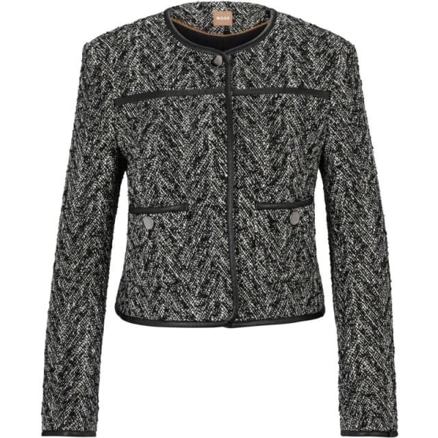 Boss Womens Jaoki Structured Tailored Fit Suit Jacket Open Misc female 16 (XXL)