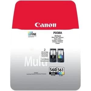 Canon PG560 Black and CL561 Tri Colour Ink Cartridge