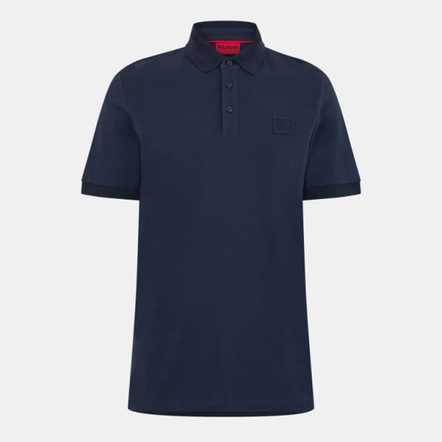 Hugo Mens Short Sleeve Breathable Stretch Polo Shirt Dark Blue male S