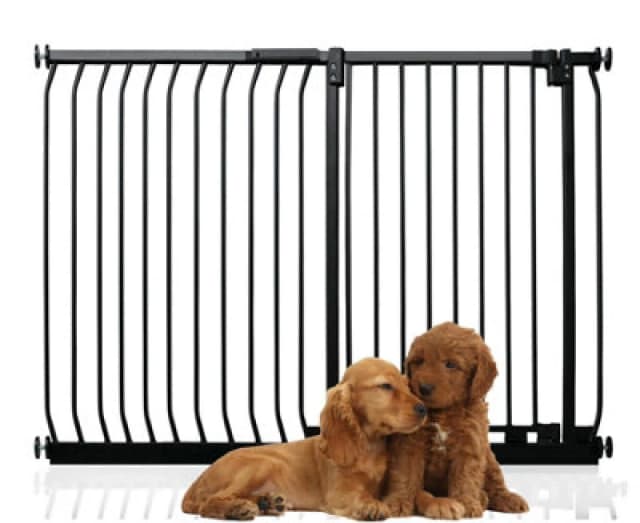 Bettacare Extra Tall Elite Dog Gate, 134Cm - 143Cm, Matt Black, Extra Tall 96.8Cm In Height, Pressure Fit Pet Gate