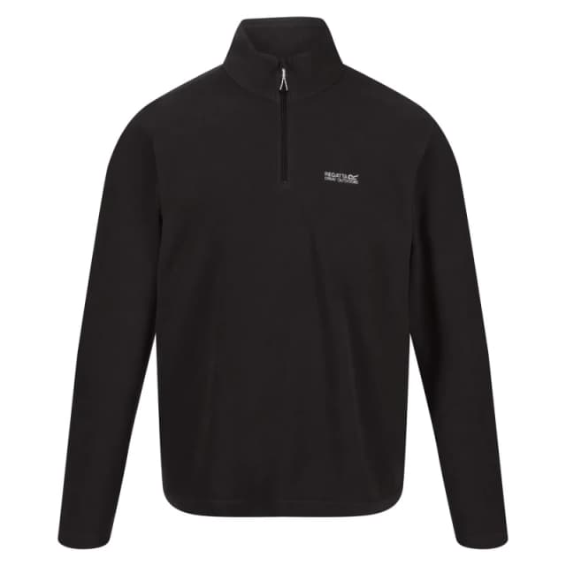 Regatta Mens Thompson Half Zip Lightweight Walking Fleece Jacket 4XL- Chest UK 52-54' (132-137cm) Black RMA021-800-4XL