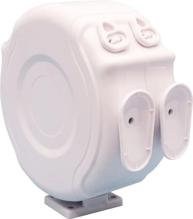 24m Retractable Clothes Reel Double (2 x 12m) Washing Lines Wall Mounted Outdoor ELV-732008 Clothes Line