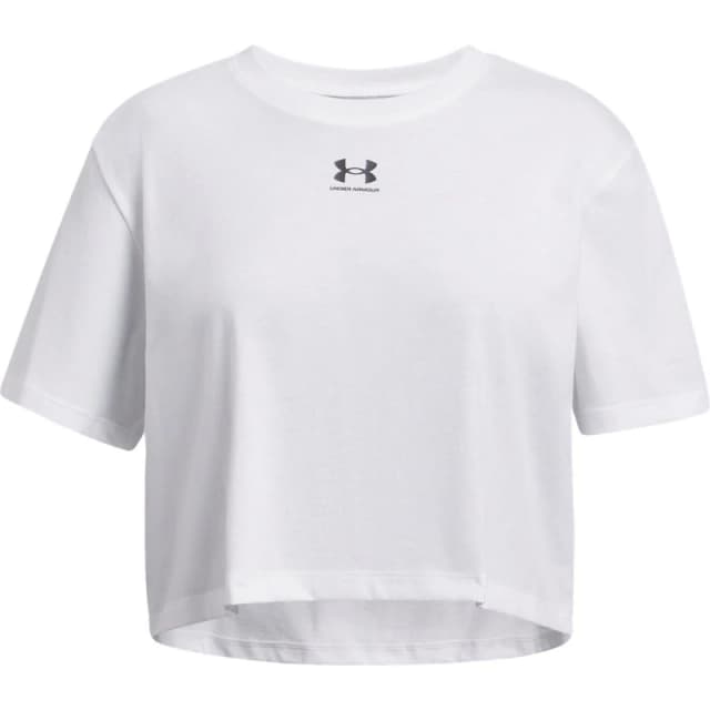 Under Armour Regular Fit Short-Sleeve T-Shirt Wht/Blk female 7-8 (S)