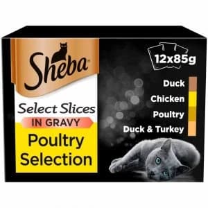 Sheba Select Slices Poultry Cat Food 12 x 85g