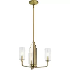 Quintiesse Kichler Kimrose Multi Arm Pendant Ceiling Light Brushed Natural Brass