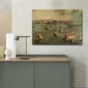 70100FAMOUSART-049 Multicolor Decorative Canvas Painting