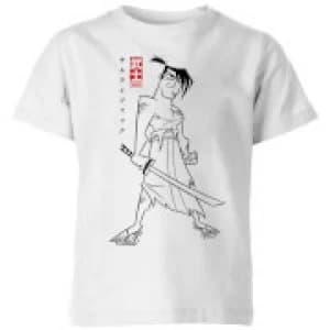 Samurai Jack Kanji Kids T-Shirt - White - 11-12 Years