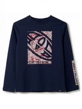 Animal Boys Board Long Sleeve T-Shirt - Navy