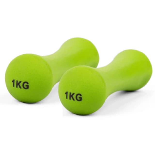 Phoenix Fitness 1Kg Green Dumbbell Pair For Light Strength Workouts
