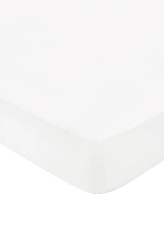 Bedeck of Belfast Cotton Sateen Fitted Sheet 400TC - White White Single