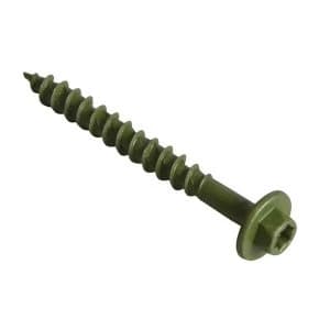 ForgeFix Torxfast Hex Head Timber Fixing Screws Green 100mm Box 50
